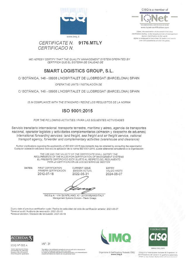 Smart-Logistic-certificado-ISO-9001-2022